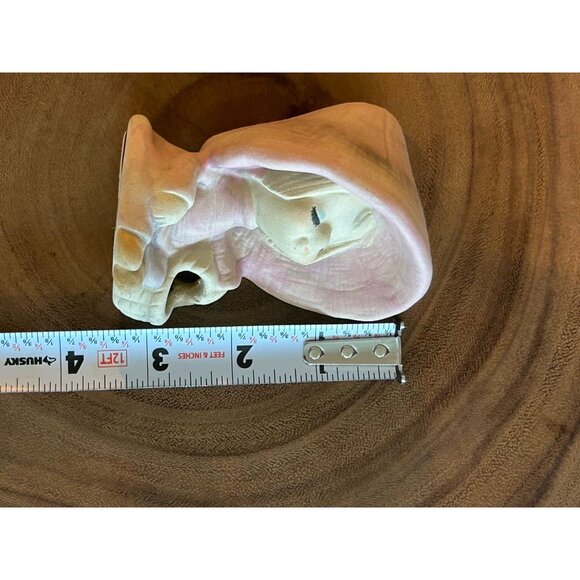 Vintage UCTCI Stoneware Japan Sleeping Girl Figurine With Bonnet & Basket Paste - Picture 8 of 8